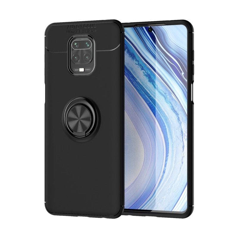 Deksel Xiaomi Redmi Note 9S / Note 9 Pro Svart Roterende Ring