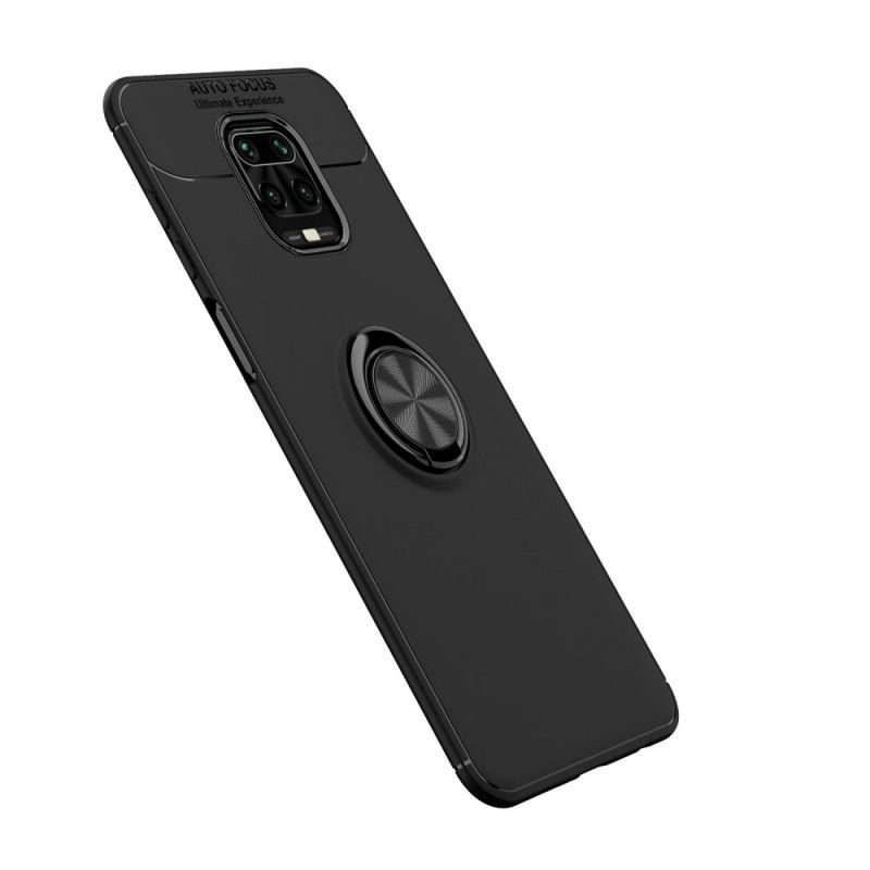 Deksel Xiaomi Redmi Note 9S / Note 9 Pro Svart Roterende Ring