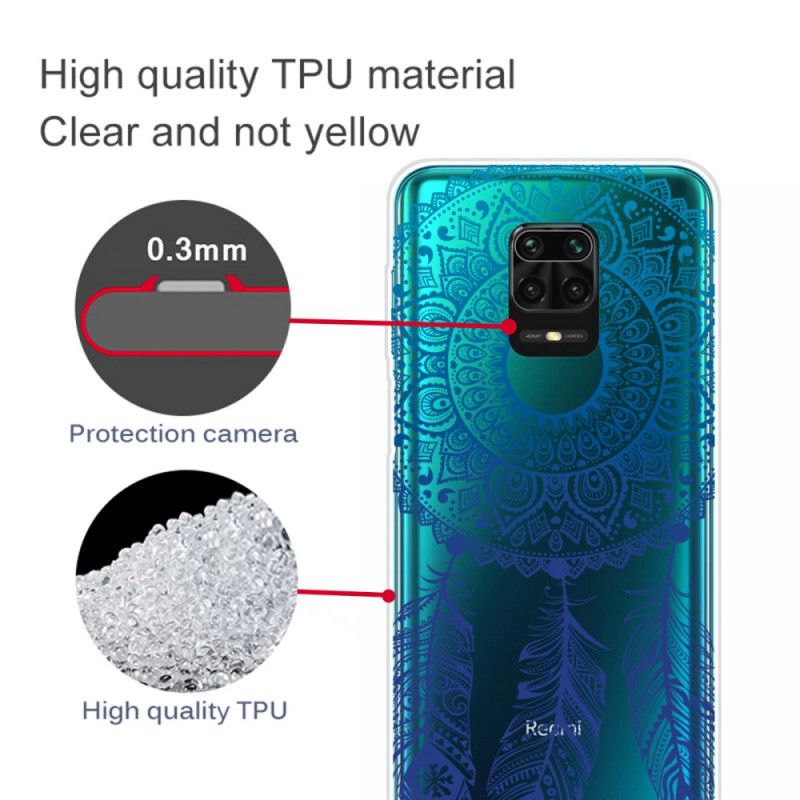 Deksel Xiaomi Redmi Note 9S / Note 9 Pro Unik Blomstermandala Beskyttelse