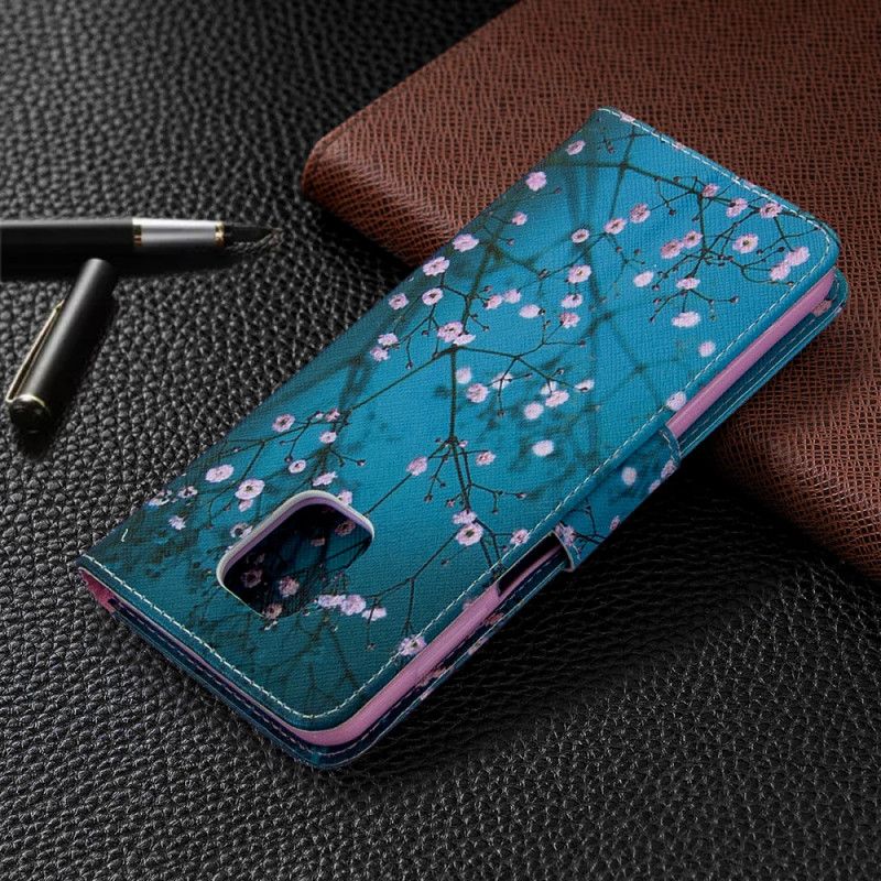 Folio Deksel for Xiaomi Redmi Note 9S / Note 9 Pro Blomstrende Tre