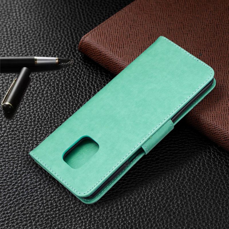 Folio Deksel for Xiaomi Redmi Note 9S / Note 9 Pro Grå Tanga Sommerfugler