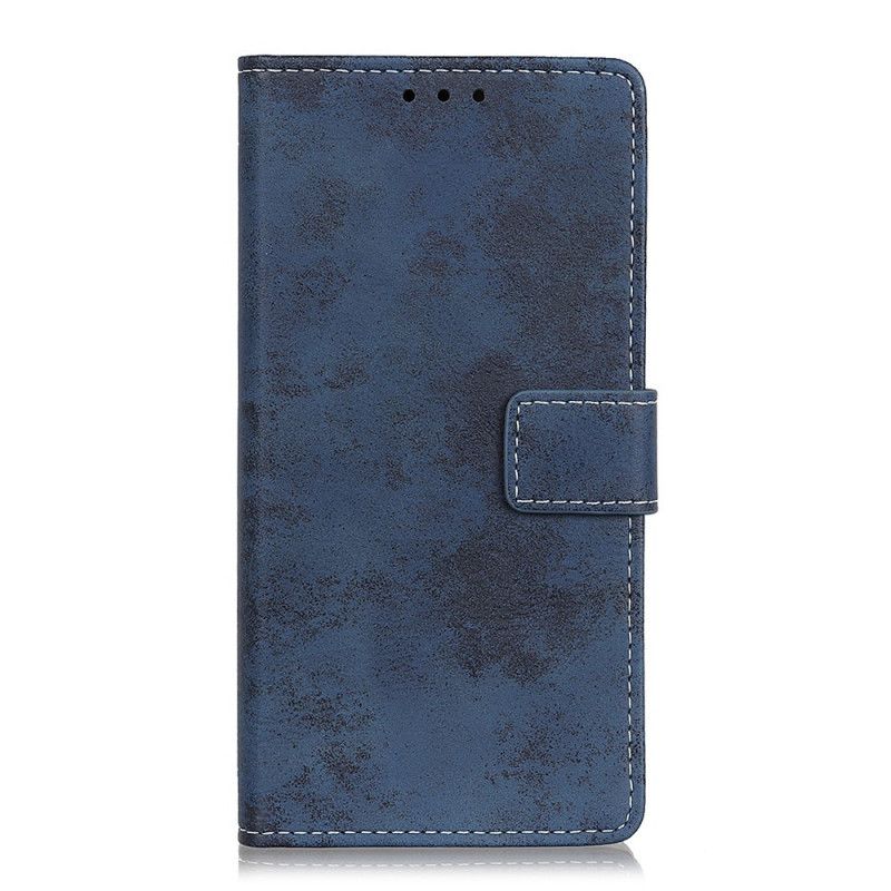 Folio Deksel for Xiaomi Redmi Note 9S / Note 9 Pro Grå Vintage Skinneffekt