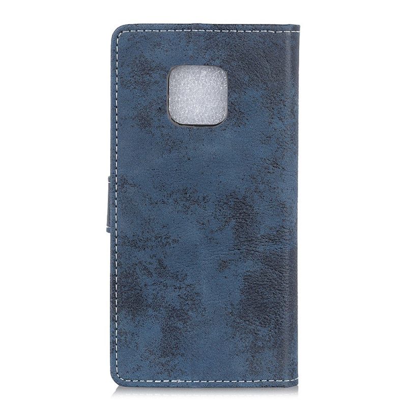 Folio Deksel for Xiaomi Redmi Note 9S / Note 9 Pro Grå Vintage Skinneffekt