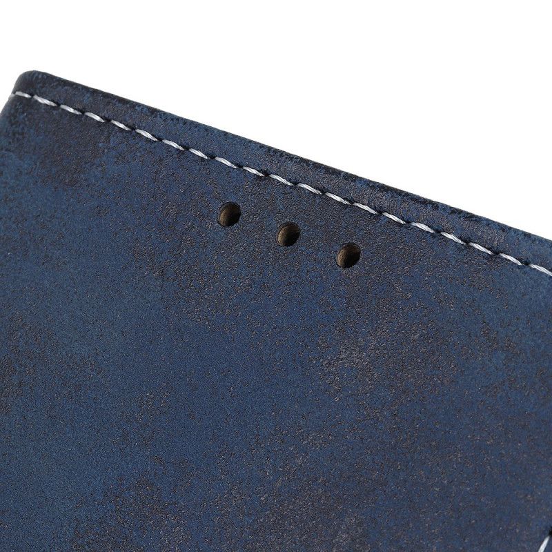 Folio Deksel for Xiaomi Redmi Note 9S / Note 9 Pro Grå Vintage Skinneffekt