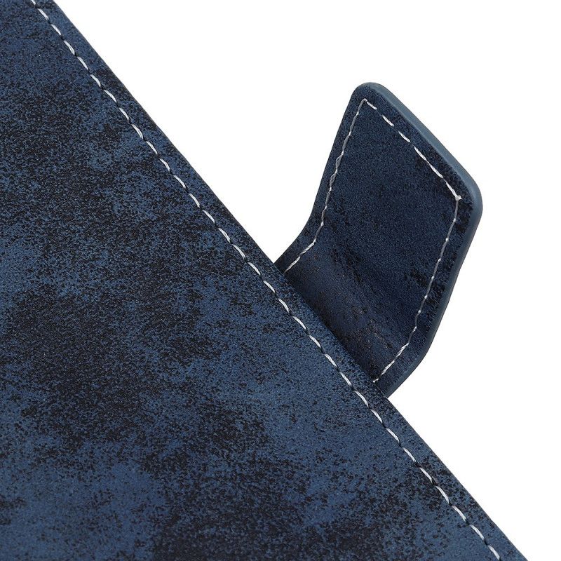 Folio Deksel for Xiaomi Redmi Note 9S / Note 9 Pro Grå Vintage Skinneffekt