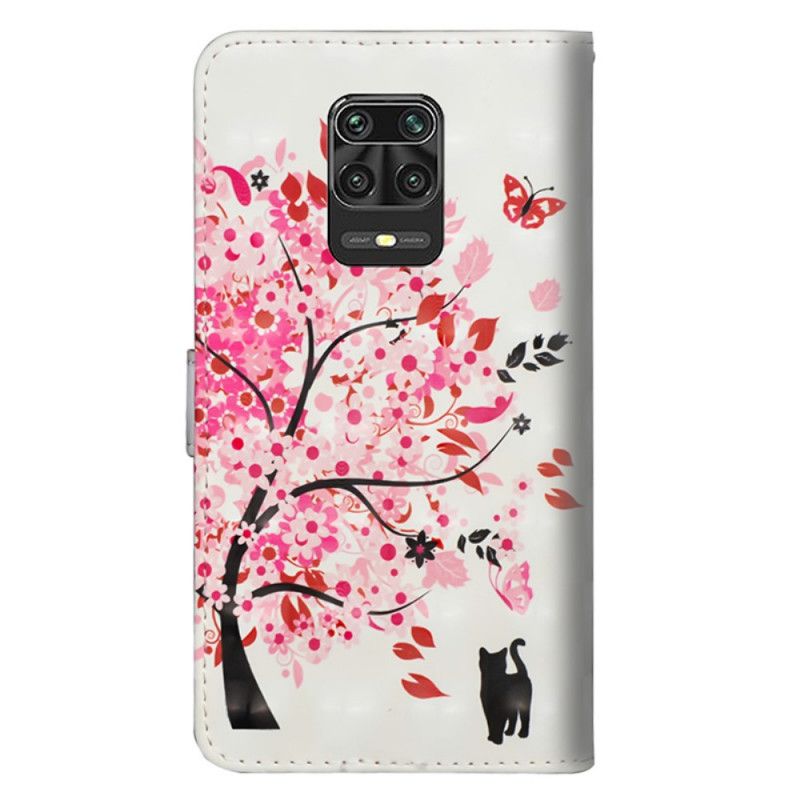 Folio Deksel for Xiaomi Redmi Note 9S / Note 9 Pro Rosa Tre