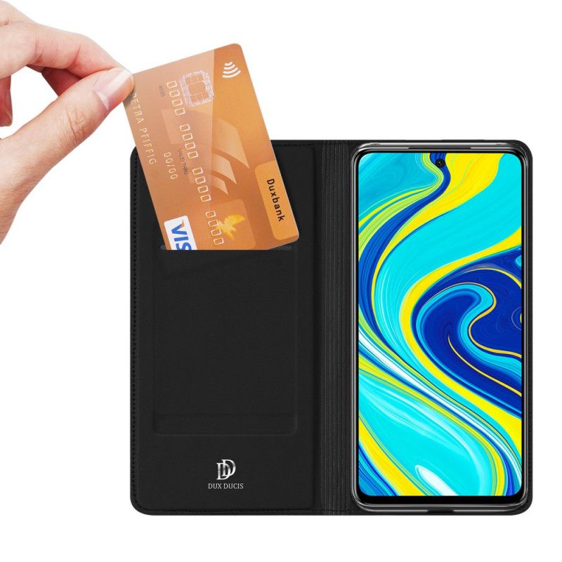 Folio Deksel for Xiaomi Redmi Note 9S / Note 9 Pro Svart Dux Ducis