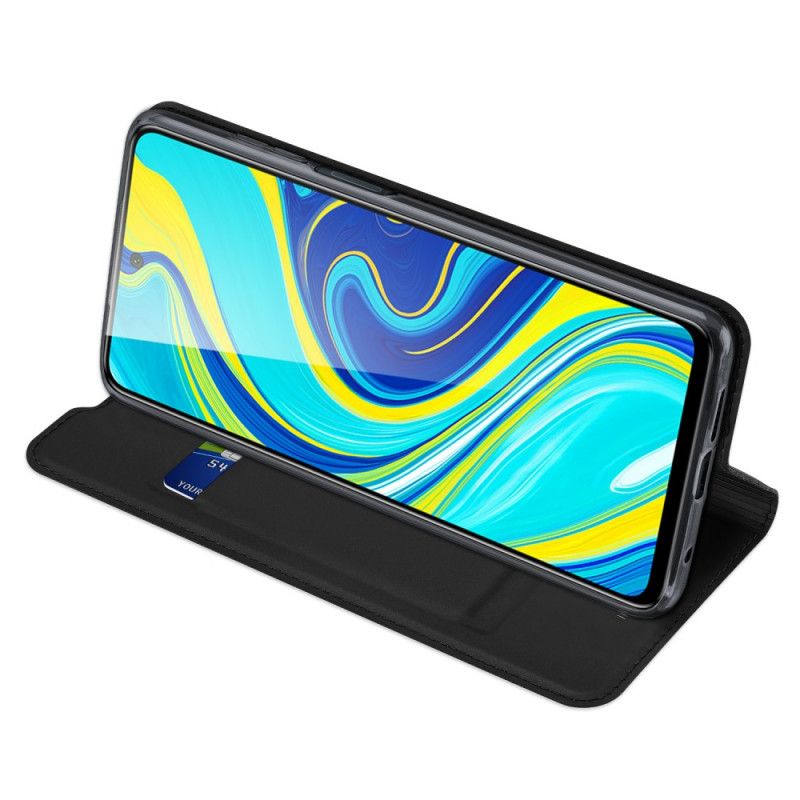 Folio Deksel for Xiaomi Redmi Note 9S / Note 9 Pro Svart Dux Ducis