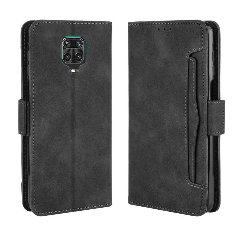 Folio Deksel for Xiaomi Redmi Note 9S / Note 9 Pro Svart Multikort