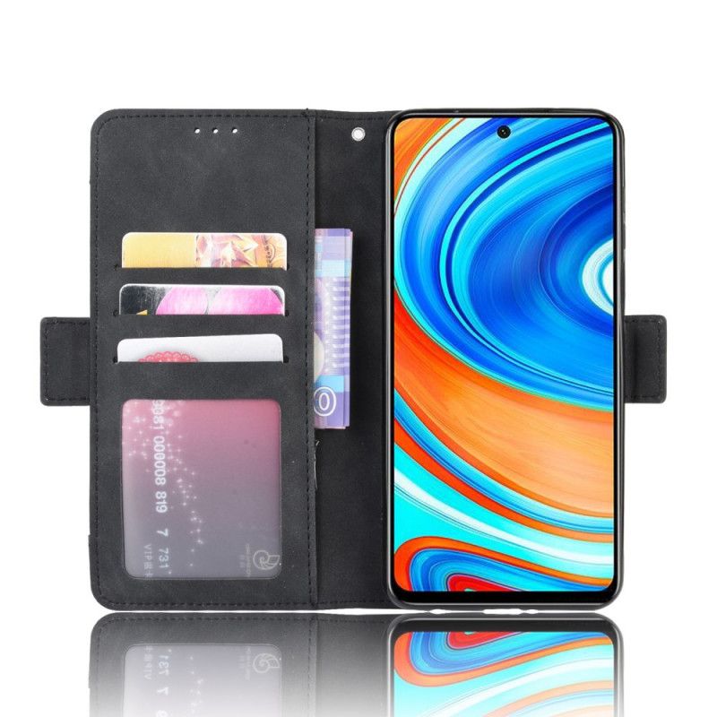 Folio Deksel for Xiaomi Redmi Note 9S / Note 9 Pro Svart Multikort