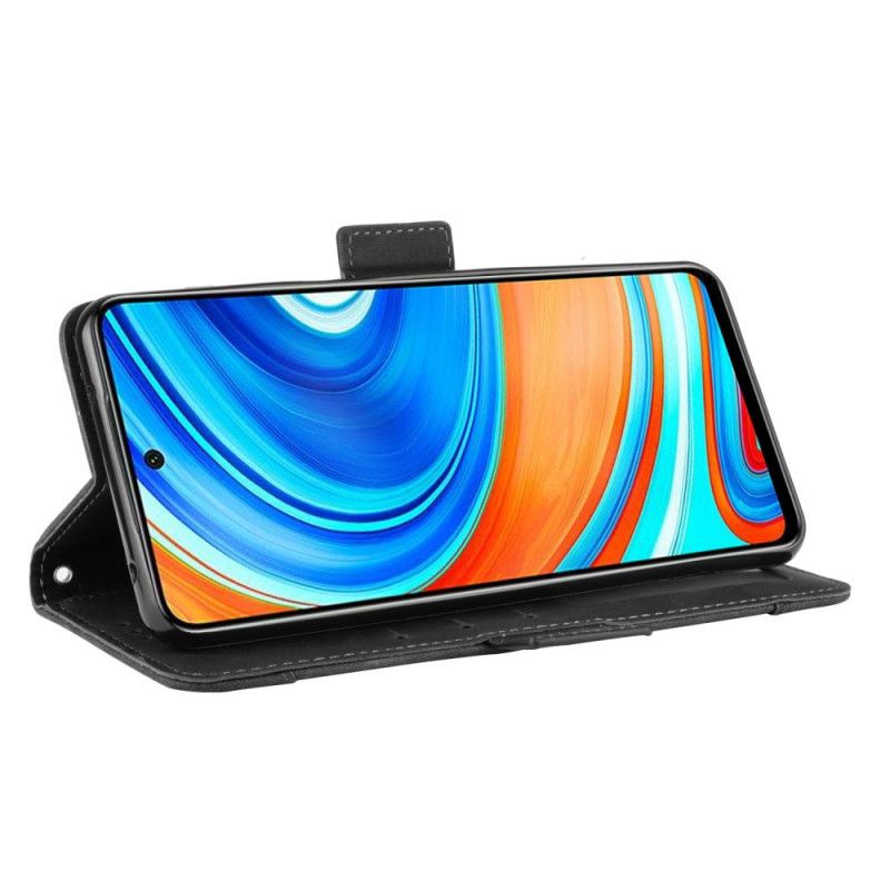 Folio Deksel for Xiaomi Redmi Note 9S / Note 9 Pro Svart Multikort