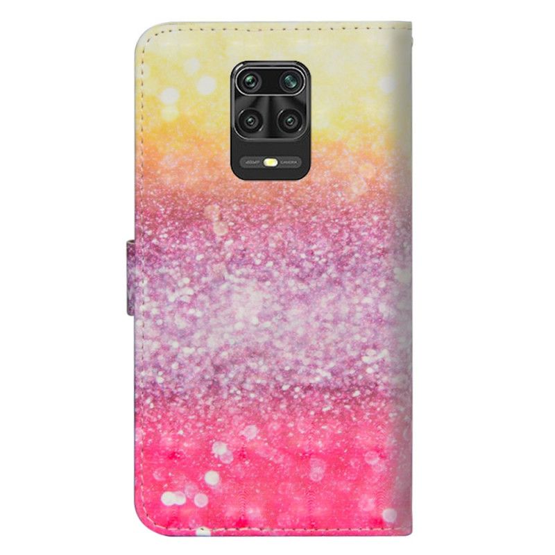 Folio Deksel Xiaomi Redmi Note 9S / Note 9 Pro Gradientglitter Beskyttelse