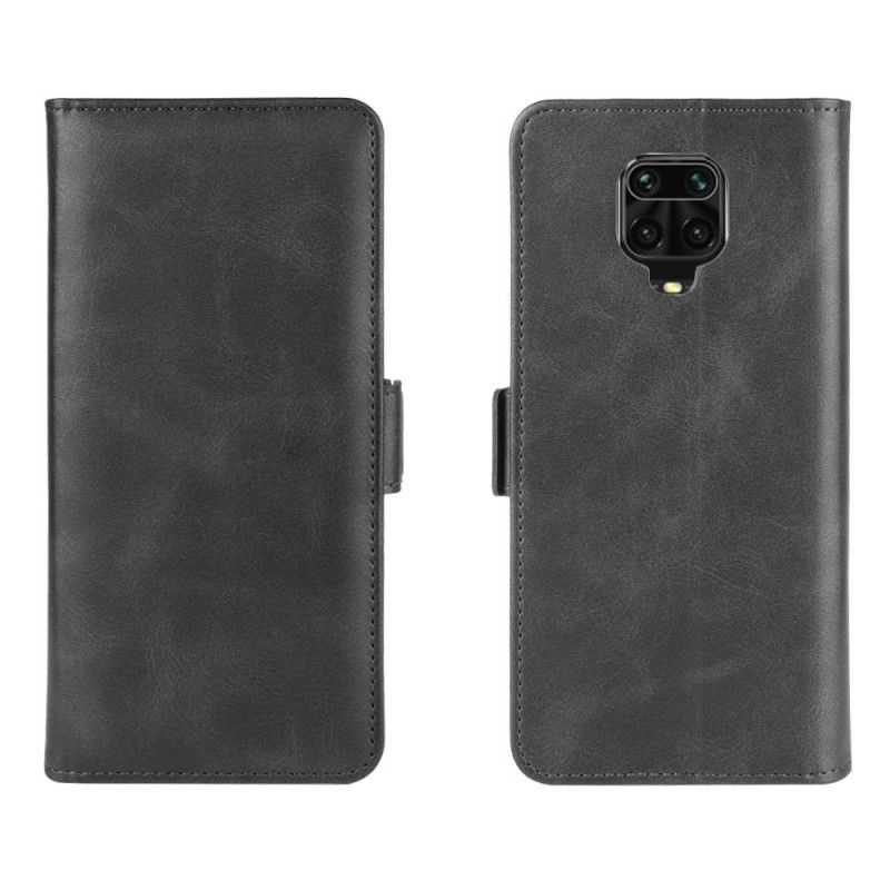 Folio Deksel Xiaomi Redmi Note 9S / Note 9 Pro Svart Dobbel Klaff