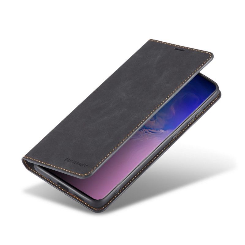 Folio Deksel Xiaomi Redmi Note 9S / Note 9 Pro Svart Forwenw Skinneffekt