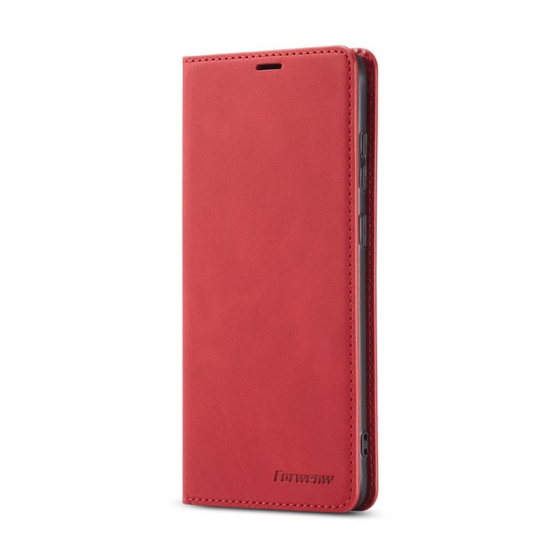 Folio Deksel Xiaomi Redmi Note 9S / Note 9 Pro Svart Forwenw Skinneffekt