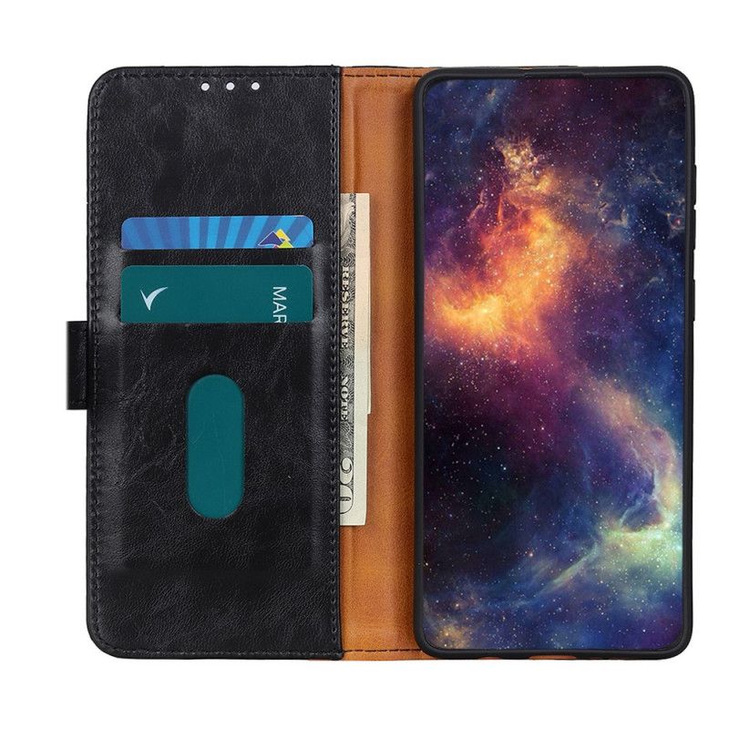 Folio Deksel Xiaomi Redmi Note 9S / Note 9 Pro Svart Khazneh Eleganse Skinnstil