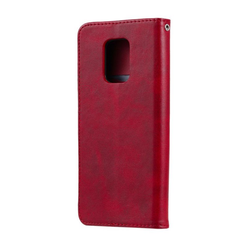 Folio Deksel Xiaomi Redmi Note 9S / Note 9 Pro Svart Lommebok Anti-fall