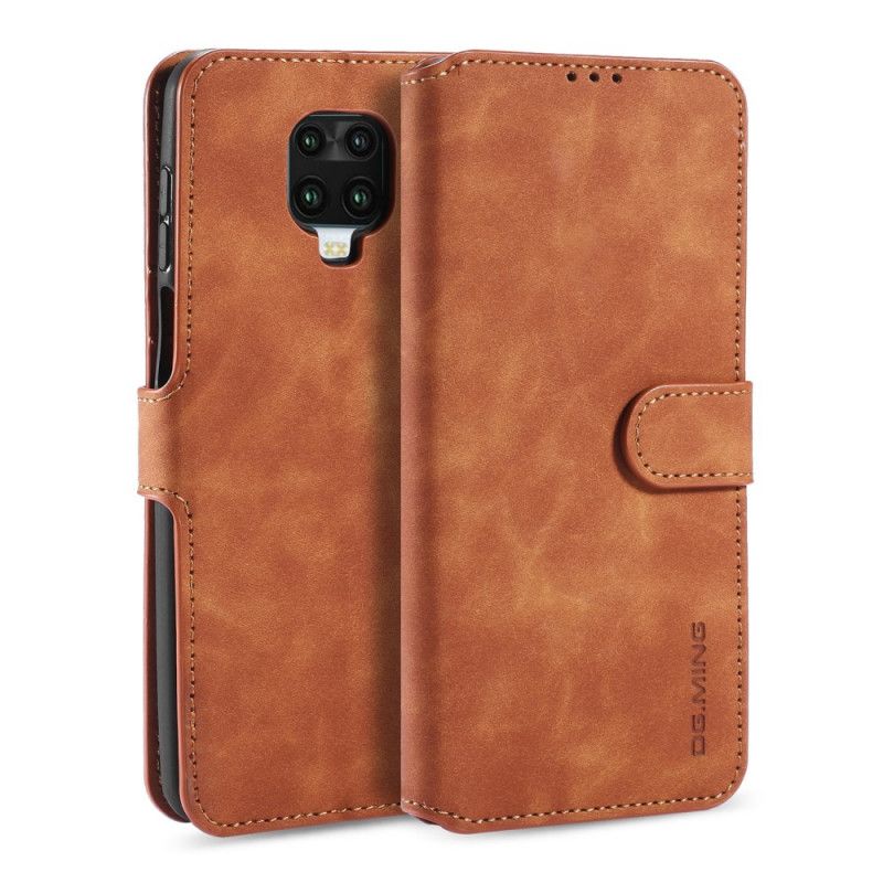 Folio Deksel Xiaomi Redmi Note 9S / Note 9 Pro Svart Retro Dg.Ming