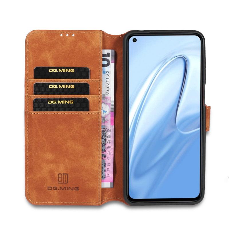 Folio Deksel Xiaomi Redmi Note 9S / Note 9 Pro Svart Retro Dg.Ming