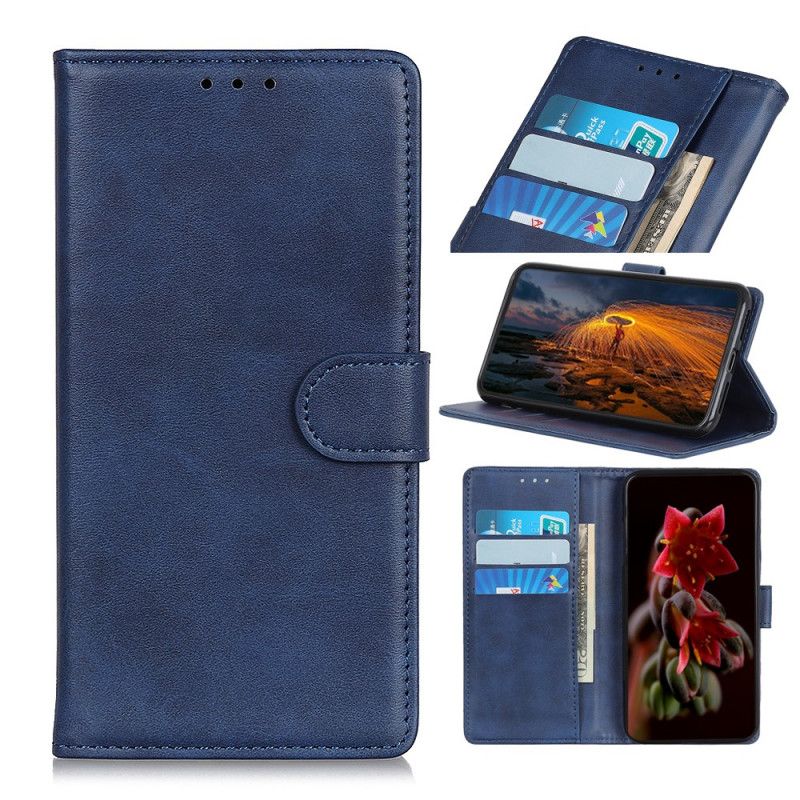 Folio Deksel Xiaomi Redmi Note 9S / Note 9 Pro Svart Retro Matt Skinneffekt