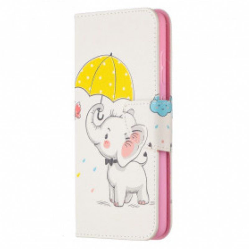 Folio Deksel Til Samsung Galaxy A52 4G / A52 5G / A52s 5G Baby Elefant