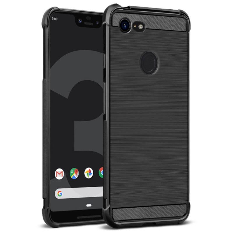 Deksel Google Pixel 3 XL Imak Børstet Karbonfiber