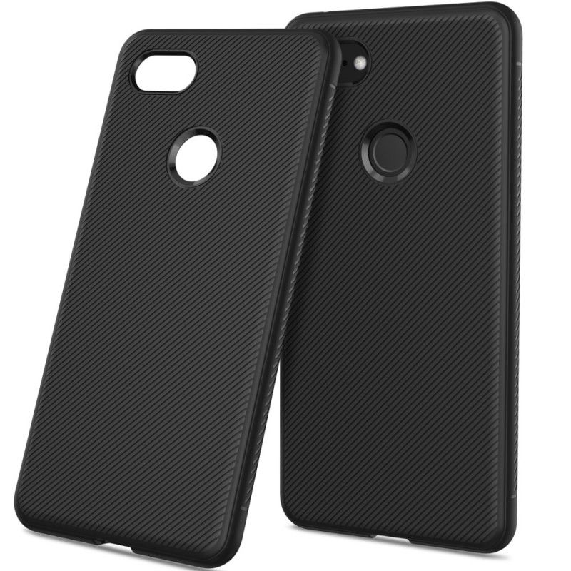 Deksel Google Pixel 3 XL Lilla Mobildeksel Sklisikker Vevd