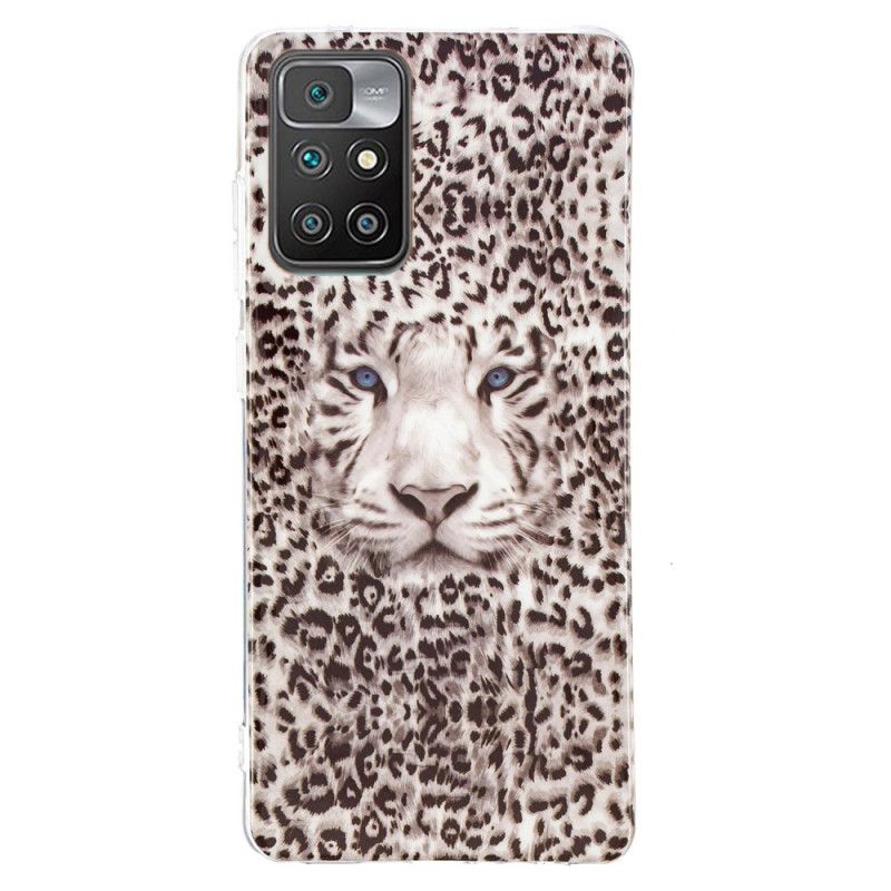 Deksel Xiaomi Redmi 10 Mobildeksel Fluorescerende Leopard