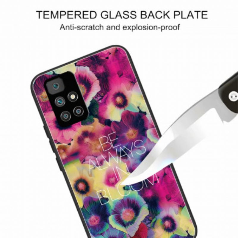Deksel Xiaomi Redmi 10 Mobildeksel Herdet Glass Vær Alltid I Blomst