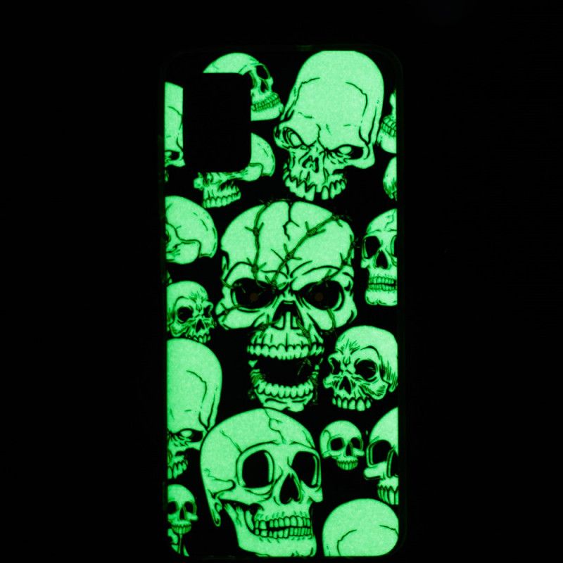 Deksel Xiaomi Redmi 10 Oppmerksomhet Fluorescerende Hodeskaller