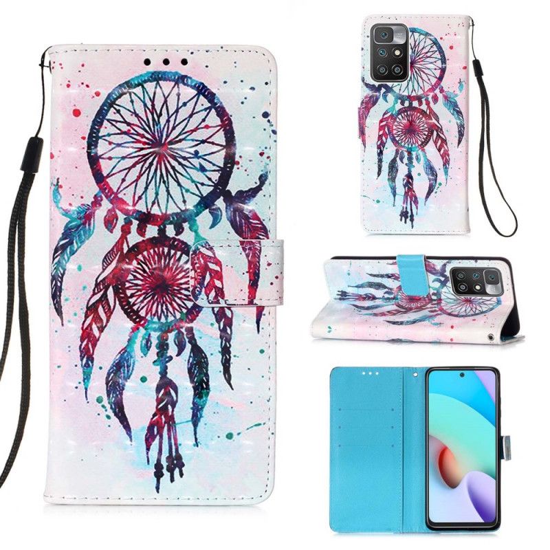 Folio Deksel Xiaomi Redmi 10 Catch Dreams Watercolor Beskyttelse Deksel