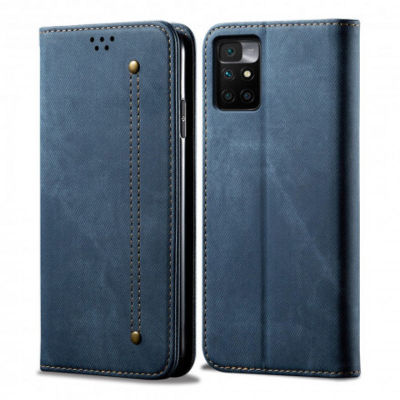 Folio Deksel Xiaomi Redmi 10 Denimstoff