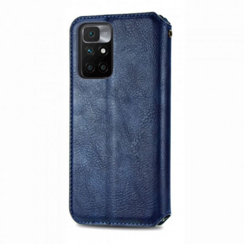 Folio Deksel Xiaomi Redmi 10 Leather Effect Diamond Texture Beskyttelse Deksel