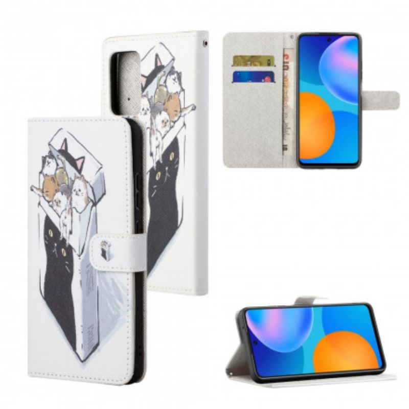 Folio Deksel Xiaomi Redmi 10 Levering Thong Cats