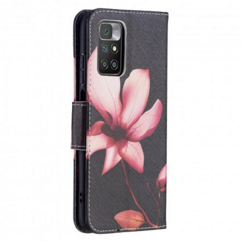 Folio Deksel Xiaomi Redmi 10 Rosa Blomst