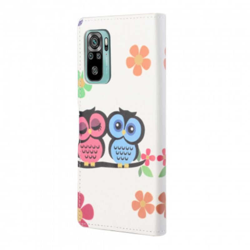 Folio Deksel Xiaomi Redmi 10 Strappy Owl-par