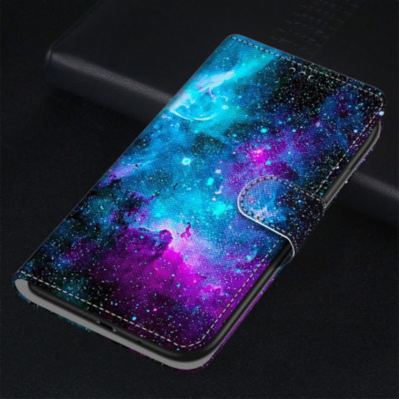 Lærdeksel Folio Deksel Xiaomi Redmi 10 Cosmic Sky