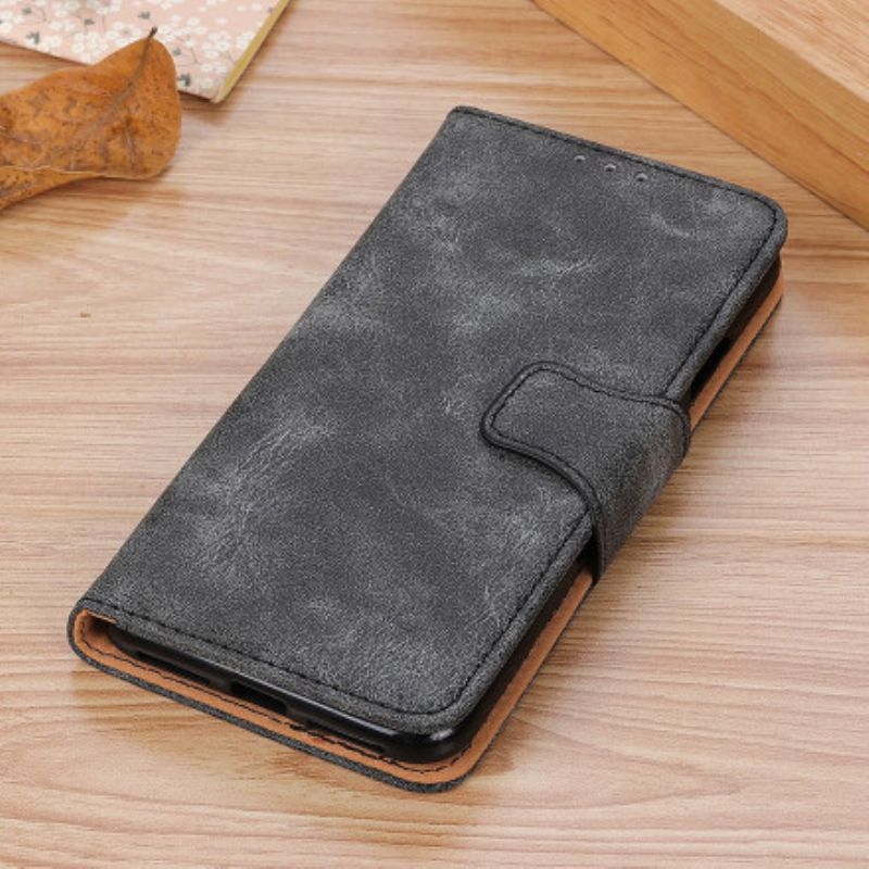 Lærdeksel Folio Deksel Xiaomi Redmi 10 Mobildeksel Vintage Split Leather