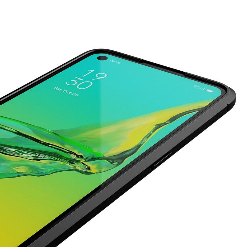 Deksel for Oppo A53s Svart Lychee-Effekt