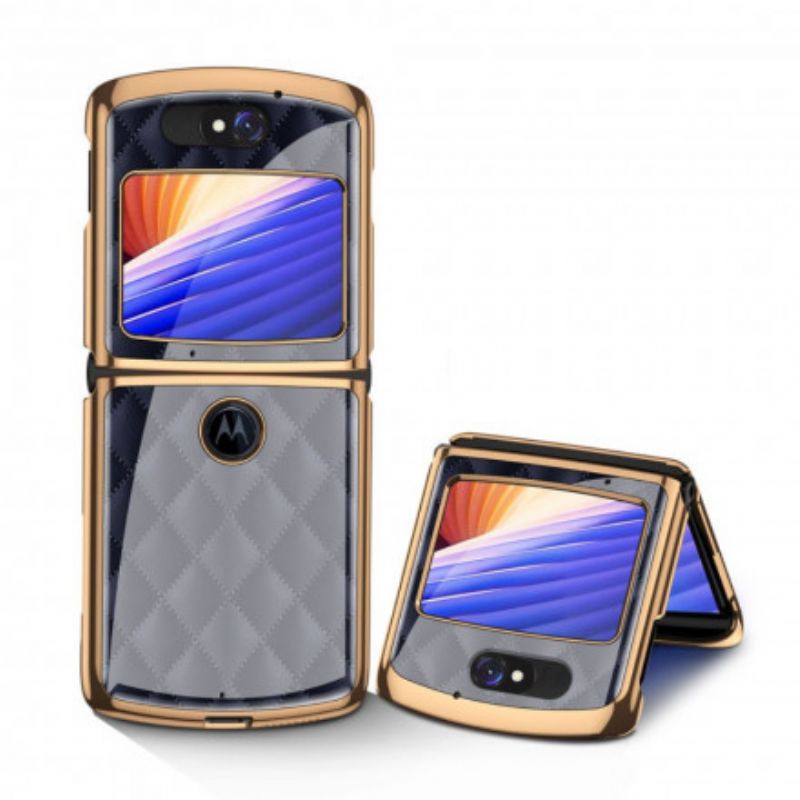 Deksel Motorola Razr 5g Vevd Design Herdet Glass Gkk Beskyttelse Deksel