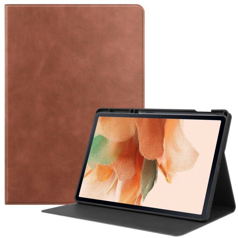 Etui Samsung Galaxy Tab S7 Fe Teksturert Kunstskinn