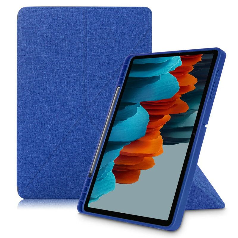 Smart Case Samsung Galaxy Tab S7 Fe Origami Cloth Texture