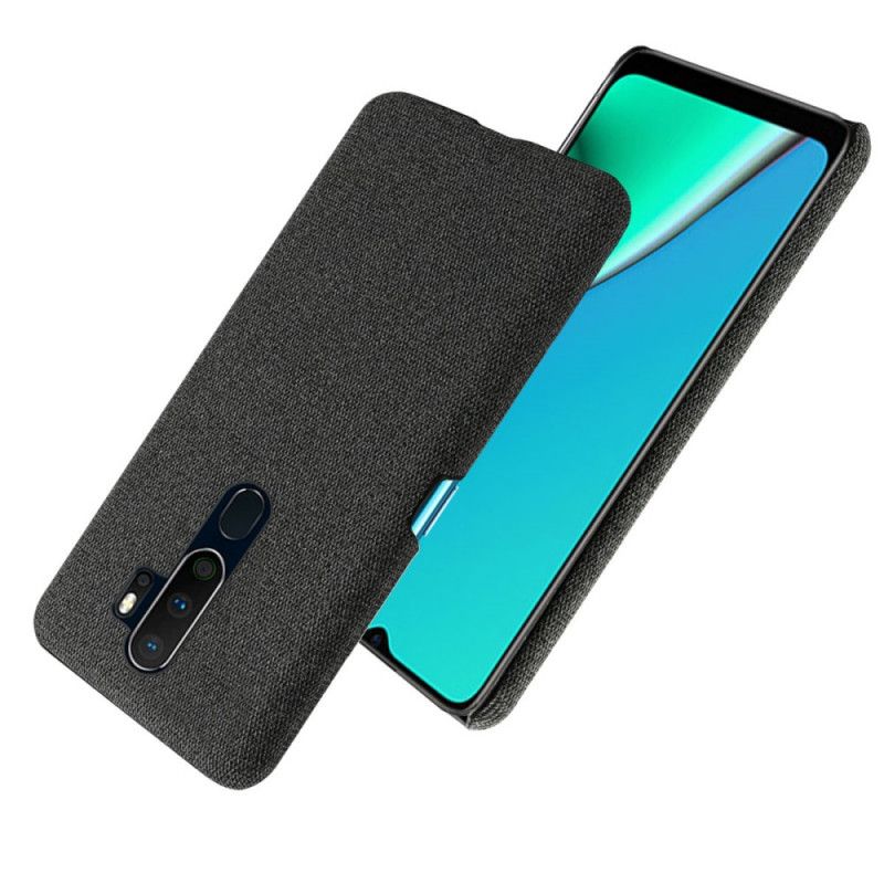 Deksel for Oppo A5 2020 Svart Ksq Stofftekstur