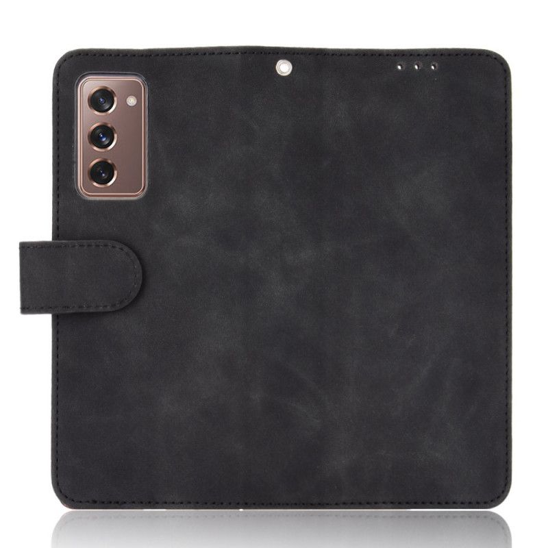 Case Etui Samsung Galaxy Z Fold 2 Svart Hud-Berøring