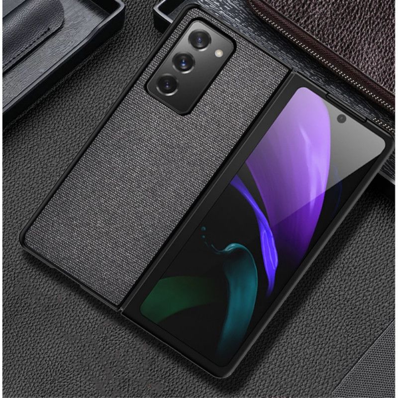 Deksel Samsung Galaxy Z Fold 2 Svart Stoffhybrid