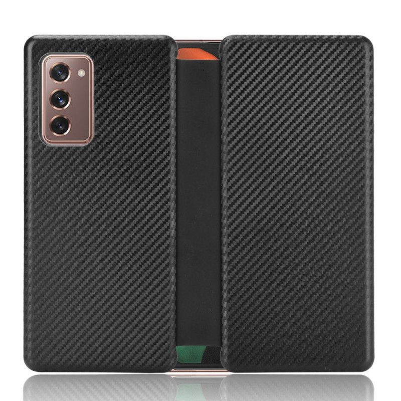 Etui for Samsung Galaxy Z Fold 2 Svart Karbonfiber