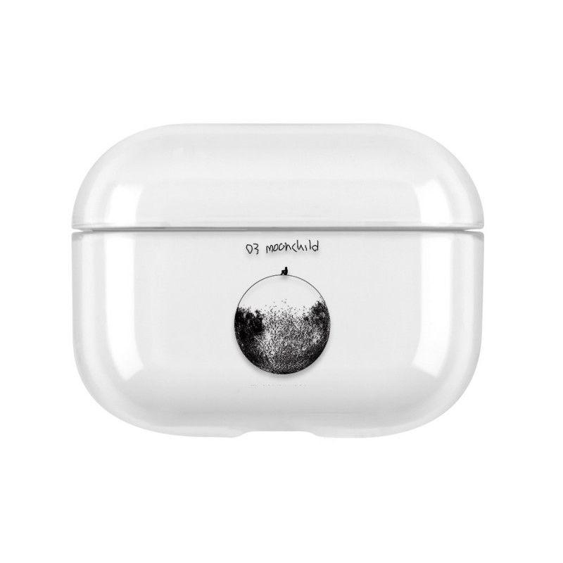 Deksel AirPods Pro Mobildeksel Gjennomsiktig Måne