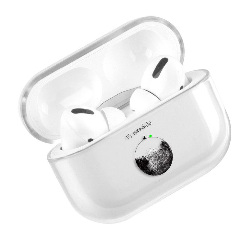 Deksel AirPods Pro Mobildeksel Gjennomsiktig Måne