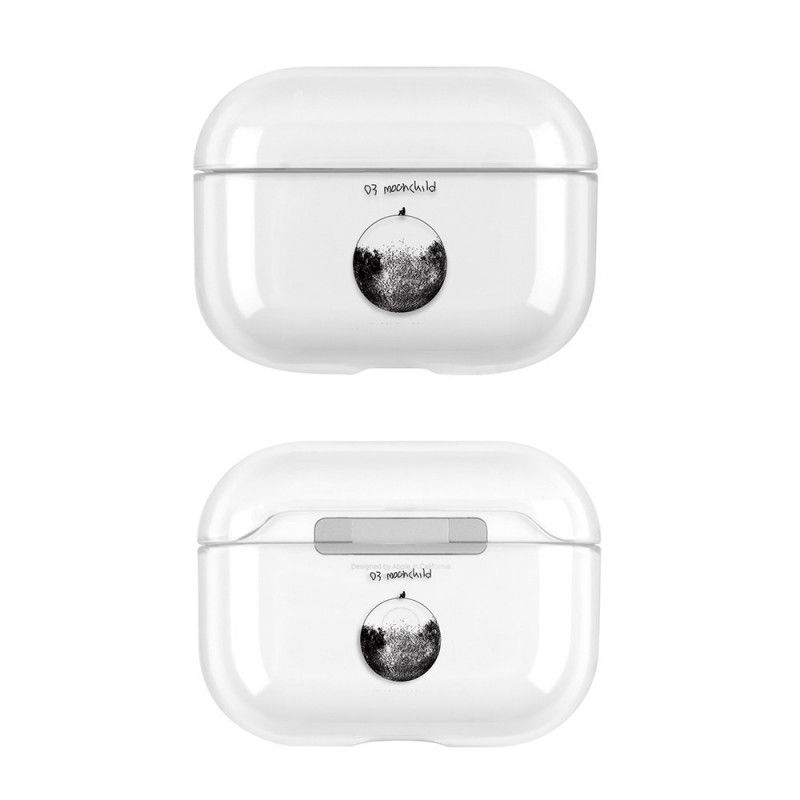 Deksel AirPods Pro Mobildeksel Gjennomsiktig Måne