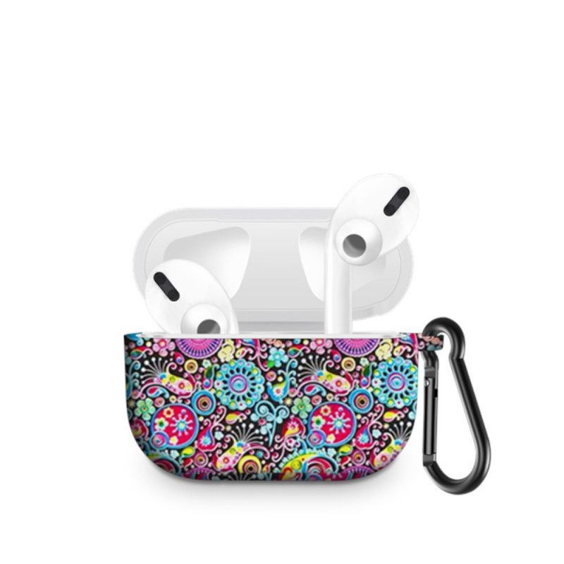 Deksel AirPods Pro Mobildeksel Silikon Paisley Med Trykkrok